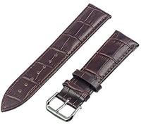 WBASOZMO Leather Watchband 12mm 14mm 16mm 18mm 20mm 22mm 24mm Replacement Watch Band Strap Bracelet With Tool Spring Bar Watch Strap(20mm,Rouge)