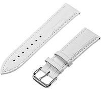 WBASOZMO Leather Watchband 12mm 14mm 16mm 18mm 20mm 22mm 24mm Replacement Watch Band Strap Bracelet With Tool Spring Bar Watch Strap(16mm,Rouge)