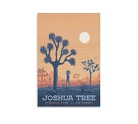 WBBART Joshua Tree National Park California Vintage Travel Poster Canvas Art Picture Wall Decor Art Painting Posters Modern Family Decorative Posters 08x12inch(20x30cm)