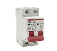 WBBAYDRFR 10pcs DC 1000V Solar Mini Circuit Breaker Overload Protection Switch 6A/10A/16A/20A/25A/32A/40A/50A/63A 2P DC1000V Photovoltaic MCB PV(20A)