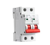 WBBAYDRFR 10pcs Double Pole Din Rail MCB 4.5KA Miniature Circuit Breakers 63A AC Type(50a)