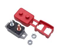 WBBAYDRFR 1PCS 10-50A Amp 12V Cover Dual Battery Fuse Automatic Auto Reset Circuit Breaker with Red(20A)