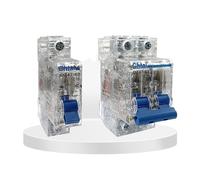 WBBAYDRFR 2pcs DZ47-63 1P 2P 3P 4P 63a Transparent Shell 6Ka MCB air Single Pole Switch Low Voltage Mini Circuit Breaker(16a,3P)