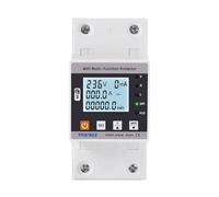 WBBAYDRFR 63A Earth Leakage Over Under Voltage Protector Relay Circuit Breaker Time Energy Power kWh Meter Device