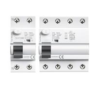 WBBAYDRFR Din Rail B Type Earth Current Breaker DC RCCB RCD 4P 40A 63A 30mA 300mA 6KA 1Pcs(1,40A 30mA)