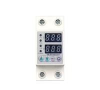 WBBAYDRFR Din Rail Dual Display Adjustable Over Voltage Current and Under Protective Device Protector Relay 40A63A80A 220V 230V(25 V)