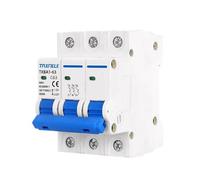 WBBAYDRFR DZ47 400V 3P 6-63A C Type Mini Circuit Breaker MCB Short Overload Circuit Protector 35mm Din Rail Mount Breaking Capacity 6KA(25v)
