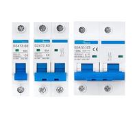 WBBAYDRFR DZ47 DC Circuit Breaker 120V 200V 250V 500V Solar Charge Protector Automatic Short 6A 10A 16A 25A Quick Switch 1Pcs(25v,3P DC750V)