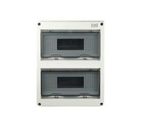 WBBAYDRFR HT Series 24Way IP66 Waterproof and Moistureproof Distribution Box for Circuit Breakers Indoor on The Wall(With Big Busbar)