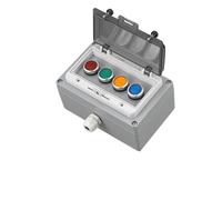 WBBAYDRFR Metal Button Switch Control Box Emergency Stop Waterproof cast Aluminum Alloy Start Industrial Two-Three Switch Emergency Stop(4)