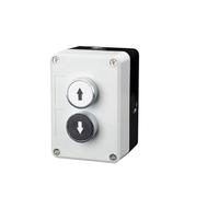 WBBAYDRFR New XB2 Metal Button Switch Control Box Start Stop Industrial Identification Symbol self Reset Circular Emergency Stop Switch(2Hole-02)