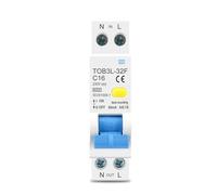 WBBAYDRFR RCBO 1P+N 6KA Current Differential Automatic Circuit Breaker Over Leakage Protection 18MM 230V 50/60Hz 1Pcs(20A)