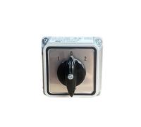 WBBAYDRFR YMW26-20/3M Changeover Rotary Cam Universal Switch 20A 3 Levels 3 Position with Waterproof Enclosure Control Dual Power(Switch with box 01)