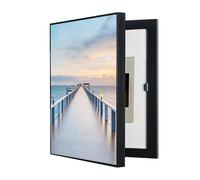 WBBML Fuse Box Cover Decorative Painting Vertical Electricity Distribution Box Decorative Paint Hide Electrical Panel Decoration Removable(B,60x70cm)