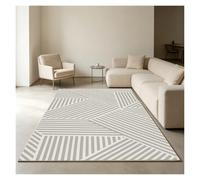 WBBML Low Pile Area Rug Machine Washable Carpets Lay Flat Abstract Linien Rugs Beside The Bed in The Bedroom in The Meeting Room in The Loft