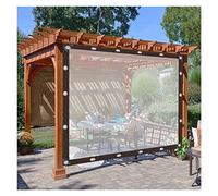WBBML Outdoor Curtains PVC Side Panels with Grommets Waterproof Canopy Cover For Garden, Patio, Porch, customizable (Color : Clear, Size : 2x2.5m)