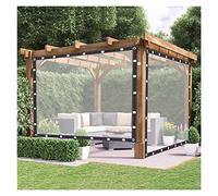 WBBML Outdoor Waterproof Curtains, Thermal Insulated, Rectangular, Clear PVC, 2x3m