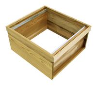 WBC Brood Box for Beehive - New Zealand Pine, Easy Assembly, Long-Lasting, with Metal Runners FED67718