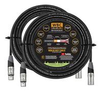 WBC-VALUELINE-2CS (22 AWG) - 2 Units - 8 Metre-Low-Capacitance Shielded Balanced Flexible Microphone, Active-Speaker & Interconnect Cables with Eminence Gold XLR Connectors