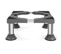 WBD WEIBIDA Mini Fridge Stand Height 7"-8.4" Universal Washer and Dryer Pedestal Adjustable Refrigerator Stand with 4 Upgraded Feet Heavy Duty Washing Machine Platform Fridge Holder for Dorm Appliance