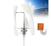 WBDBINGL 14000W Wind Turbine Generator,With Controller 12V 24V 48V with 3 Blades Wind Vertical Turbine Generator Permanent Magnet Generator Wind Turbine Kit for Hybrid Wind Solar(White,48V)