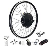 20"/24"/26"/27.5"/28"/29"/700C Rear Electric Bike Conversion kit 1000W/1500W-LED Electric Bicycle Hub Motor 48V Electric Bike Rear Conversion kit Motor E-bike Conversion kit(24inch,48V/1500W)