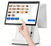 WBDBINGL All in One Smart Touch Screen Cash Register,POS-System-for-Small-Business,Multi-Touch Monitor,4GB RAM,128G SSD,Windows 7/10,for Office,Restaurant