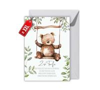 WBdesignz Loving Christening Card with Envelope - For Christening: God's Blessing for You - Cute Greeting Card for Baptism, Parents and Godparents (XXL DIN A4)