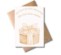 WBdesignz Pregnancy Card with Envelope - Du wirst Oma - Modern Surprise Card for Pregnancy Announcement - Printed on the Back - for Grandma, Grandmother, Grandparents (DIN A6)