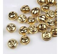 WBDWWTD 10mm/18mm/20mm 50pcs Gold Gingle Bell Christmas Tree Wedding party Decoration bells Pets Toys Crafts Ornaments-10mm