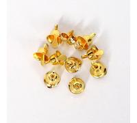 WBDWWTD 1cm 2cm Small Jingle Bells Gold Silver Pet Hanging Metal Bell Wedding Christmas Decoration Accessories Bells For Crafts-gold 10pcs-10mm