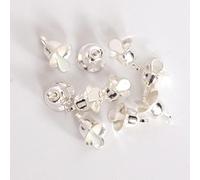 WBDWWTD 1cm 2cm Small Jingle Bells Gold Silver Pet Hanging Metal Bell Wedding Christmas Decoration Accessories Bells For Crafts-silver 10pcs-20mm