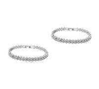 WBDWWTD 2pcs Women's Women Bracelets Diamond s for Bling Statement Rhinestone Hand Jewelry Bangle Crystal Wristband Fashion Rome