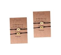 WBDWWTD 4 Pcs Anklets Braided Rope Bracelet Matching Couples His and Hers Bracelets Jewelry Anklet for Women Graduation Friendship Lovers To Weave String