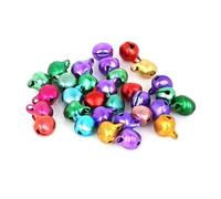 WBDWWTD 6MM 200Pcs Mix Colors Loose Beads Small Jingle Bells Festival Party Decoration/Christmas Tree Decorations/Crafts Accessories-6mm 200Pcs