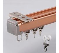 WBDWWTD Ceiling Curtain Track Set Heavy Duty, 50-600cm Privacy Room Divider Single Rail for Patio Work Shop Cloakroom Medical Clinic, Heav