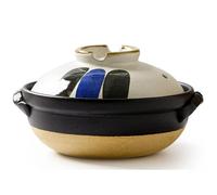 WBDWWTD Ceramic Hot Pot Ceramic Stockpot Clay Cooking Pot Cookware Stovetop, Heat Resistant Casserole with Lid,Small Round Earthenware Clay Pot,Rice Cooker for Stew Soup Noodles,0.6l