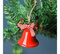 WBDWWTD Christmas Bell Pendant Xmas Metal HornBell Cchristmas Tree Hanging Oranments Bell Merry Christmas Decor For Home Happy New Year-F