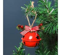 WBDWWTD Christmas Bell Pendant Xmas Metal HornBell Cchristmas Tree Hanging Oranments Bell Merry Christmas Decor For Home Happy New Year-C