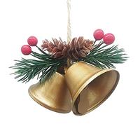 WBDWWTD Christmas Bells Metal Jingle Bells That Full Of Festive Atmosphere For Christmas Tree Ornament-Gold,CN