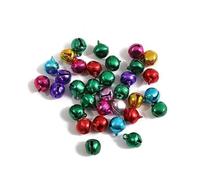 WBDWWTD Christmas Decoration Bells Iron Loose Beads Small for Festival Party Decoration Christmas Tree Decoration Crafts Accessories-10 mm-80pcs