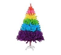 WBDWWTD Christmas Tree Artificial Tree Xmas Tree Indoor Holiday Decor For Kids Home,Colorful Artificial Christmas Tree,Gorgeous Rainbow Christmas Tree,PVC Pine Tree (Size : 5Ft(150CM)) (6Ft(180CM))