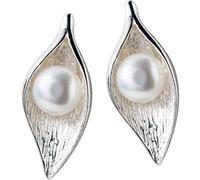WBDWWTD Earrings for Women, S925 Earrings Female Tree Leaf Pearl Earrings Willow Leaf Earrings KoreaEarrings Household faucets