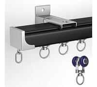 WBDWWTD Heavy Duty Curtain Rail Track - Aluminum End Cap, Room Divider for Kids Bedroom/Hospital/Living Room/Closet