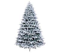 WBDWWTD Indoor And Outdoor Luxury Pine Christmas Tree, Snow Covered Artificial Christmas Tree (White 210Cm/7Ft) (White 240cm/8ft)