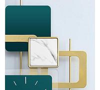 WBDWWTD Luxury House Fashion Creative Personality Living Room Wall Clock Wall Clock Art Deco (Marble)