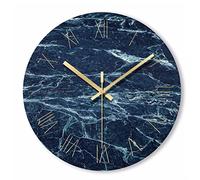 WBDWWTD Marble Wall Clock Mute Quartz Clock Ornament Restaurant Living Room Circle Wall Clock Home Decor
