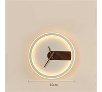 WBDWWTD Nordic Minimalist Mute Clock Wall lamp Living Room Background Wall Clock Art Deco Personality Wall Light (Color : F, Size : 1pcs) (A 1pcs)