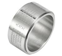 WBDWWTD Rotating Titanium Steel Ring for Men Industrial Jewelry 12 MM Wide Band Professional Office Ring Gift for Him