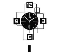 WBDWWTD Silence Wall Clock Art Wall Clock Living Room Home Fashion Watch Minimalist Creative Silent Atmosphere Bedroom Clock (40 * 62cm)